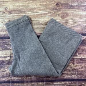 Emilia George Womens Large Light Brown Knit Sweatpants Elastic Waist Flared